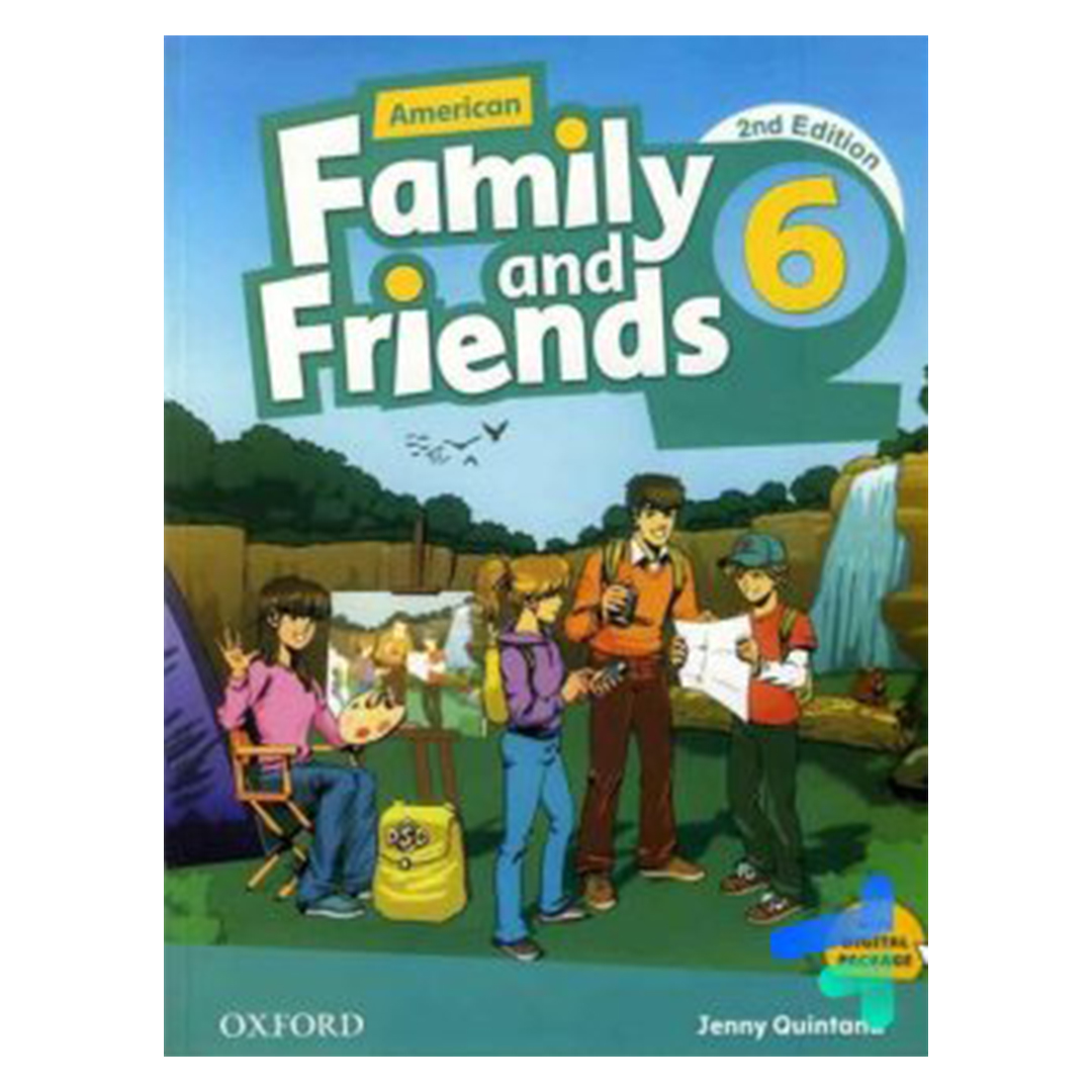 جلد کتاب کتاب زبان فمیلی اند فرندز 6 امریکن American Family and Friends ویرایش دوم