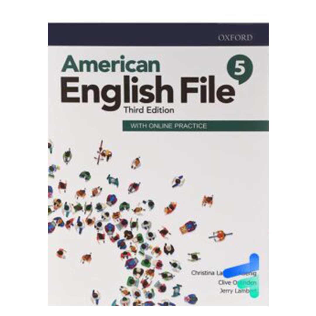 جلد کتاب کتاب زبان American English File امریکن انگلیش فایل 5