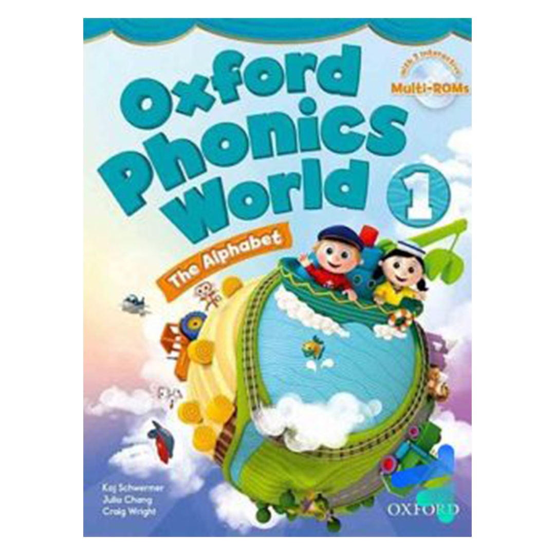 جلد کتاب کتاب زبان آکسفورد فونیکس ورلد Oxford Phonics World 1 The Alphabet