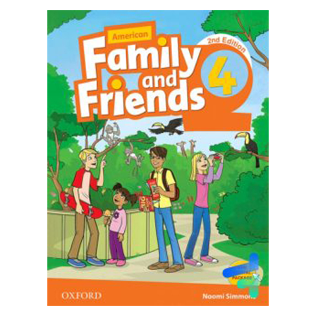 جلد کتاب کتاب زبان فمیلی اند فرندز 4 امریکن American Family and Friends ویرایش دوم