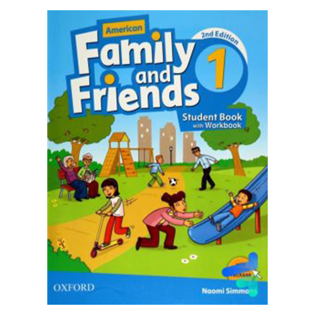 جلد کتاب کتاب زبان فمیلی اند فرندز 1 امریکن American Family and Friends ویرایش دوم